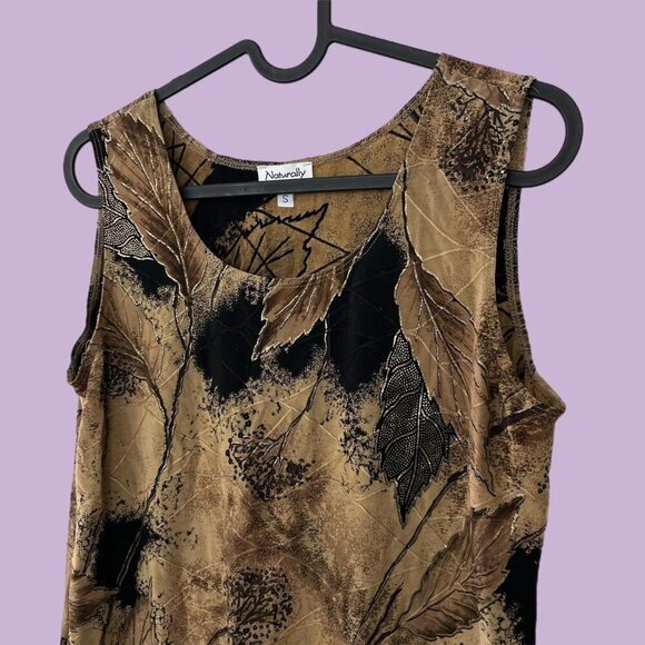 90s brown leaf going out top - Picture 2 of 8